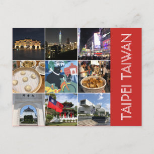 Cartão Postal cenários de taipei