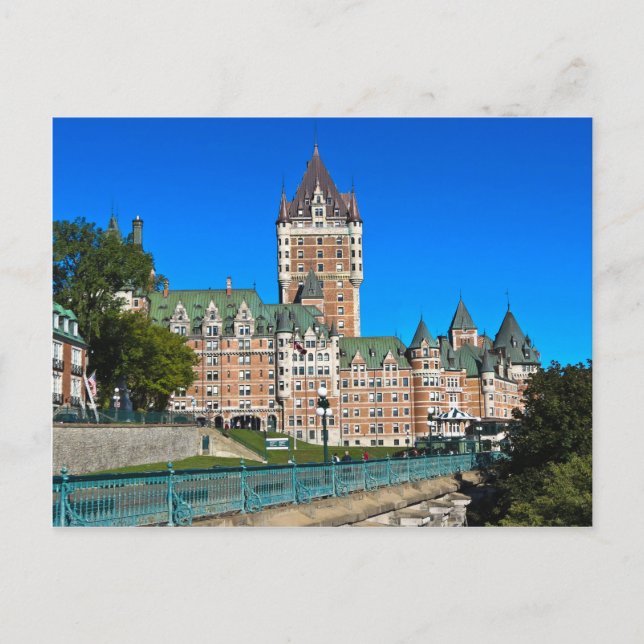 Cartão Postal Cenas da Cidade de Quebec (Frente)