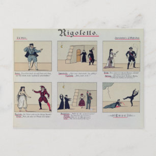 Cartão Postal Cenas da Ópera 'Rigoletto'