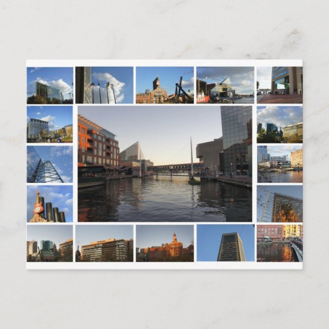 Cartão Postal Cenas de Baltimore (Frente)