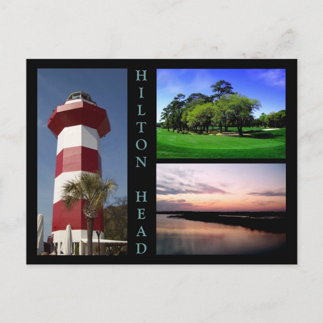 Cartão Postal Cenas de Hilton Head (Frente)