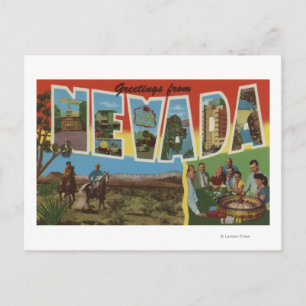Cartão Postal Cenas de Letras Grandes de NevadaNevada 2