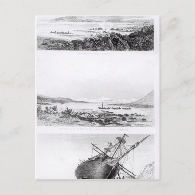 Cartão Postal Cenas do 'Beagle' sendo reparadas (Frente)