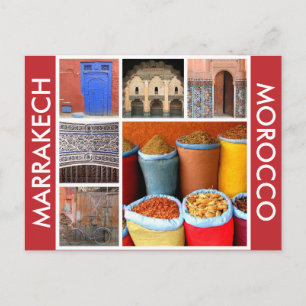 Cartão Postal cenas marrakech morocco