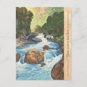 Cartão Postal Cenas nos Alpes do Japão, Arte do Rio Kurobe Yosh