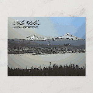 Cartão postal cênico do Lago Dillon Colorado