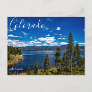Cartão postal cênico do Lago Granby Colorado