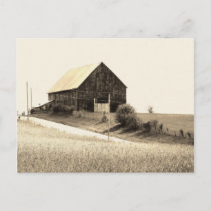 Cartão Postal cênico Missouri Barn