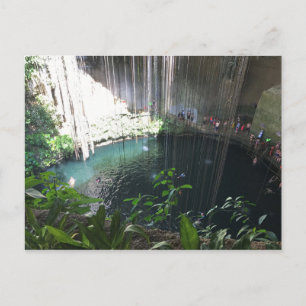 Cartão Postal Cenote Azul Sagrado, Ik Kil, México Cartão-postal