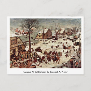 Cartão Postal Censo Em Belém Por Bruegel A. Pieter