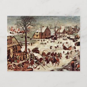 Cartão Postal Censo Em Belém Por Bruegel D. Ä. Pieter