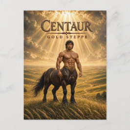 Cartão Postal Centaur Gold Estepe Cinema Escuro