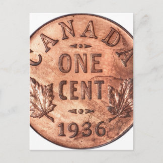 Cartão Postal centavo canadense