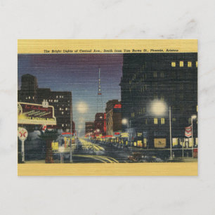 Cartão postal Central Avenue Phoenix Arizona Antig