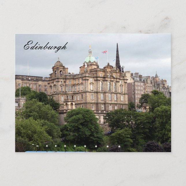 Cartão Postal central de edinburgh (Frente)