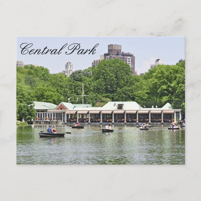 Cartão Postal Central Park - Loeb Boathouse (Frente)