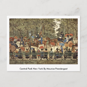 Cartão Postal Central Park New York Por Maurice Prendergast