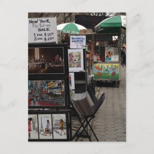 Cartão Postal Central Park Street Art Sale NYC Upper East Side