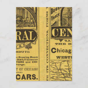 Cartão Postal Central Railroad do Michigan