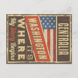 Cartão Postal Centralia Washington