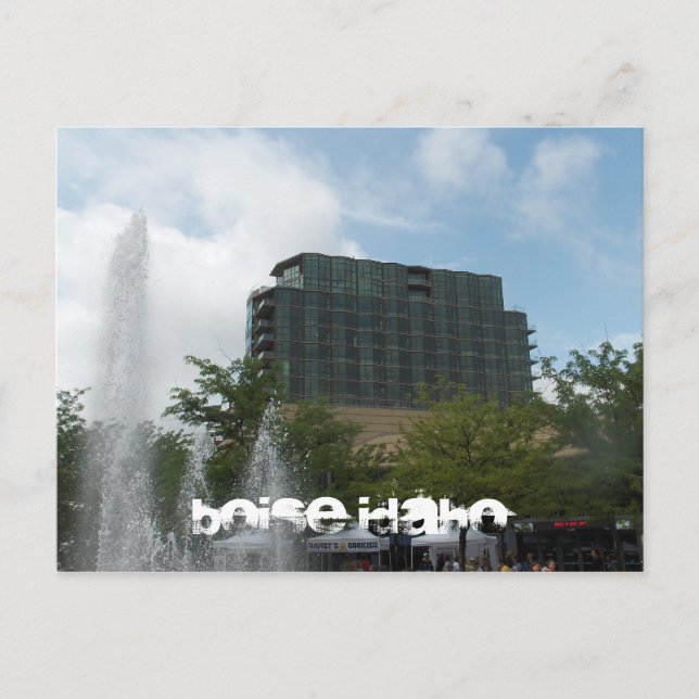 Cartão Postal Centro Boise Idaho (Frente)