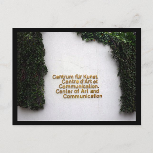 Cartão Postal centro de artes vaduz (Frente)
