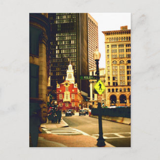 Cartão Postal Centro de Boston na rua Kilby