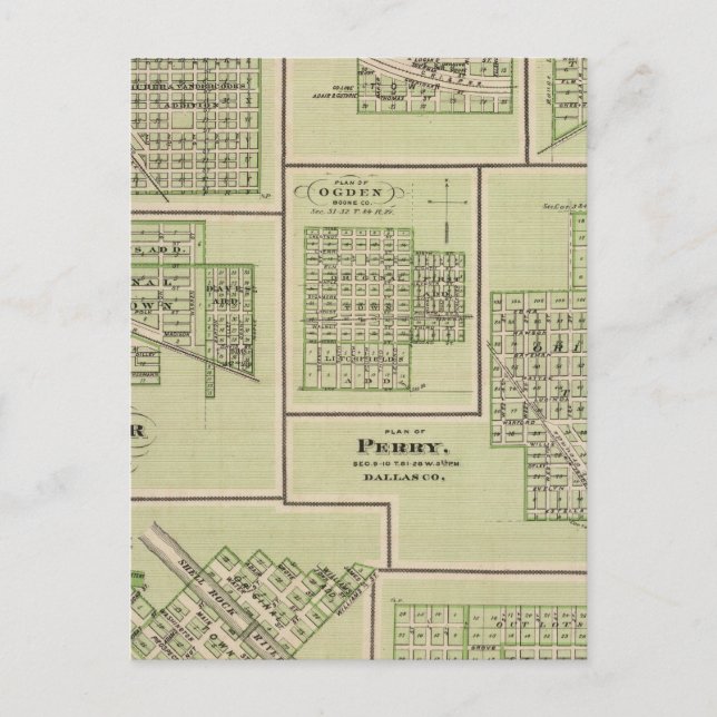 Cartão Postal Centro de Dallas, Casey, DeSoto, Dexter (Frente)