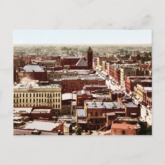 Cartão Postal Centro de Los Angeles Califórnia (Frente)