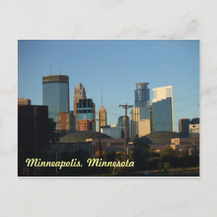 Cartão Postal Centro de Minneapolis, Minnesota Postcard