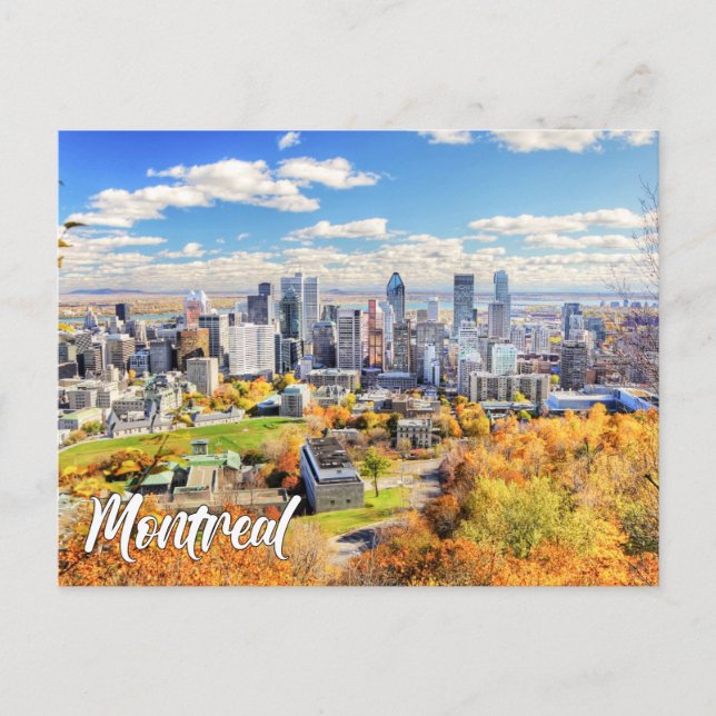 Cartão Postal Centro de Montreal, Quebec, Canadá (Frente)