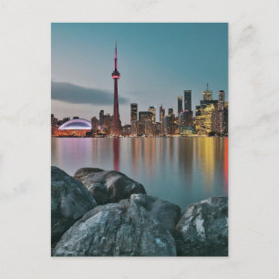 Cartão Postal Centro de Toronto, centro de Toronto à noite