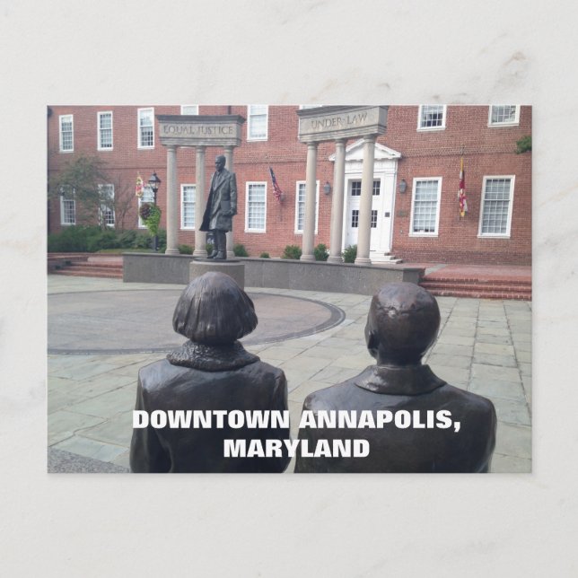 Cartão Postal Centro histórico Annapolis Maryland (Frente)