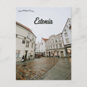 Cartão Postal Centro Histórico Cidade Antiga de Tallinn Estônia