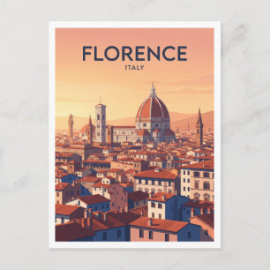 Cartão Postal Centro Histórico de Florença Itália Lembrança