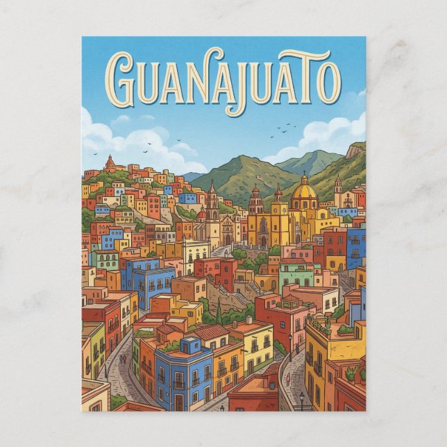 Cartão Postal Centro Histórico de Guanajuato (Frente)