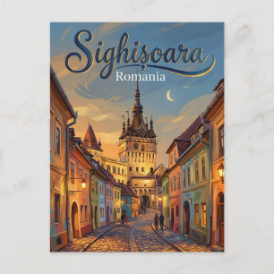 Cartão Postal Centro Histórico de Sighișoara Romênia