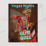 Cartão Postal Centro Las Vegas Noites<br><div class="desc">Centro Glitter Gulch Vegas</div>