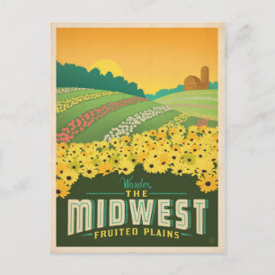 Cartão Postal Centro-Oeste Estados Unidos