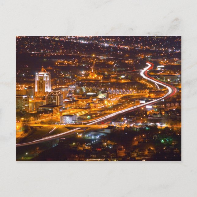 Cartão Postal Centro Roanoke, Virgínia (Frente)