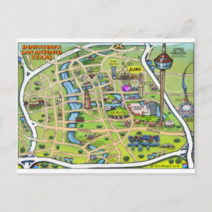 Cartão Postal Centro San Antonio Texas