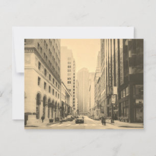 Cartão Postal Centro Sepia Vintage San Francisco
