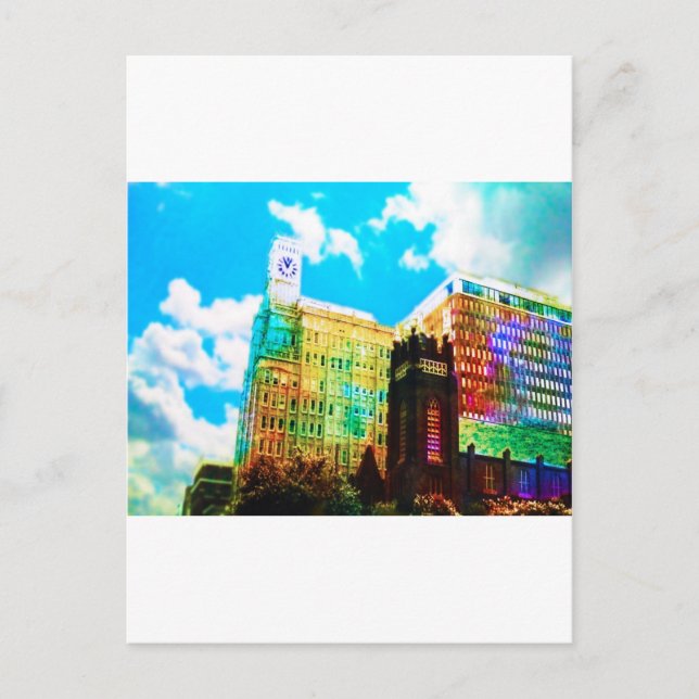 Cartão Postal centro vibrante (Frente)