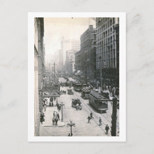 Cartão Postal Centro View, Seattle, Washington 1910 Vintage