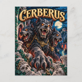 Cartão Postal Cérbero, Monstro de Corte de Papel