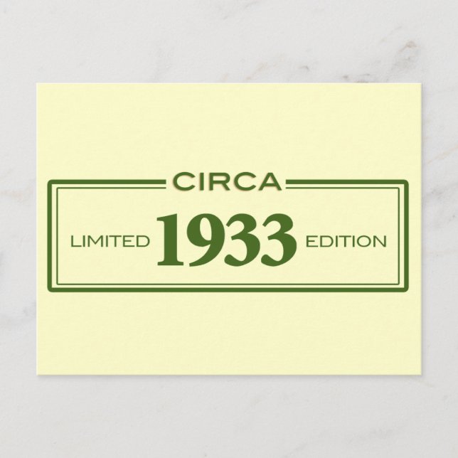 Cartão Postal cerca de 1933 (Frente)