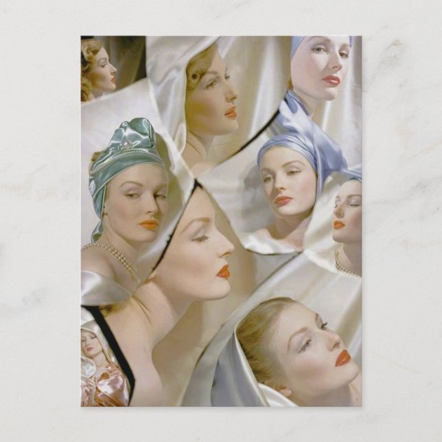 Cartão Postal cerca de 1940 mulheres bonitas (Frente)