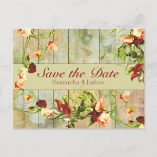 Cartão Postal Cerca Pintada com Flores de Mola