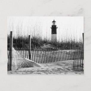 Cartão Postal Cercas De Praia E Farol