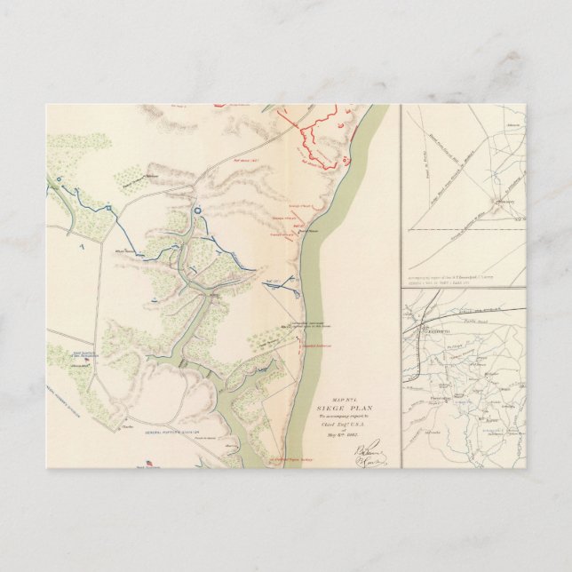 Cartão Postal Cerco de Yorktown (Frente)